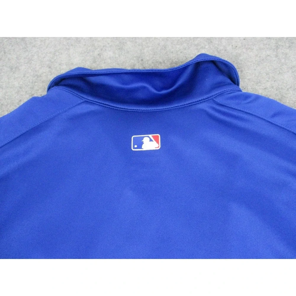 Chicago Cubs Polo Shirt Mens Extra Large Blue Red MLB Baseball Nike Swoosh
